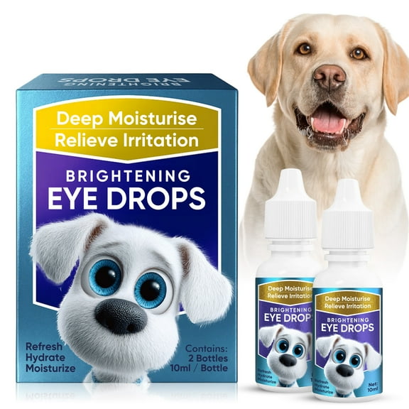 Dogs Eye Drops, Dogs Eye Infection Treatment, Relieve Red Eyes & Allergy Symptoms for All Animal, Dog Eye Wash for Cleaning Tear Streaks、Removing Eye Stains & Relieving Dryness
