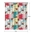 thumbnail image 5 of Pioneer Flower Floral Print Pattern Shower Curtain 72"x84", Bathroom Decorative Shower Curtain Set with 12 Hooks, Waterproof Washable, 5 of 6