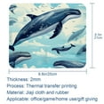 thumbnail image 5 of Whale Printed Square Mouse Pad Desk Mat, Non-Slip Rubber Bottom Gaming Mouse Mat for Office, 8.3x9.8 Inch, 5 of 6