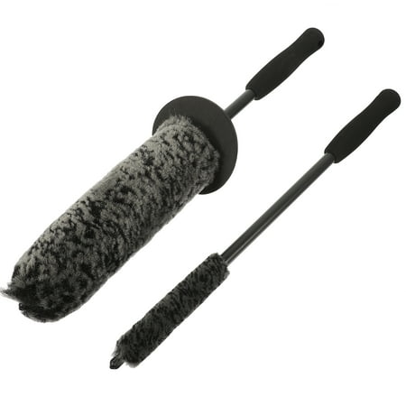 

2 pcs Car Wheel Cleaning Brushes Wheel Rim Brush Car Rim Cleaner Brush Car Cleaning Brush