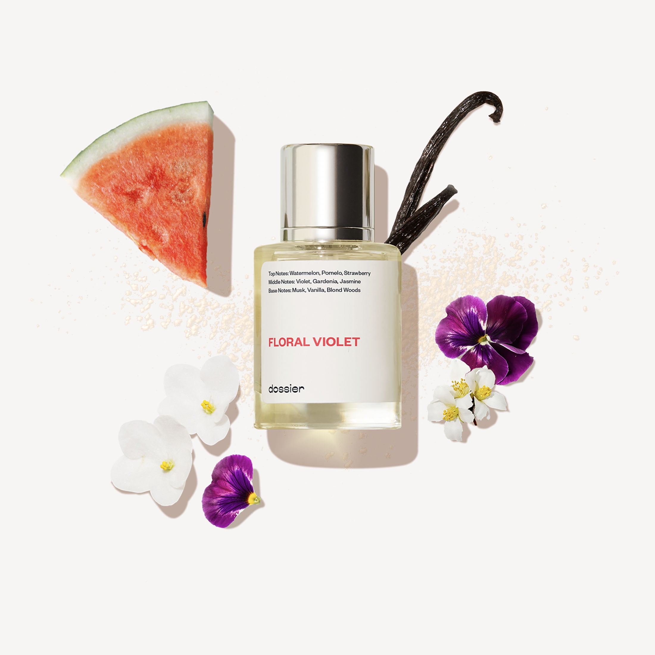 Dossier Floral Violet Eau De Parfum, Inspired by Marc Jacobs' Daisy, Perfume for Women, 1.7 oz