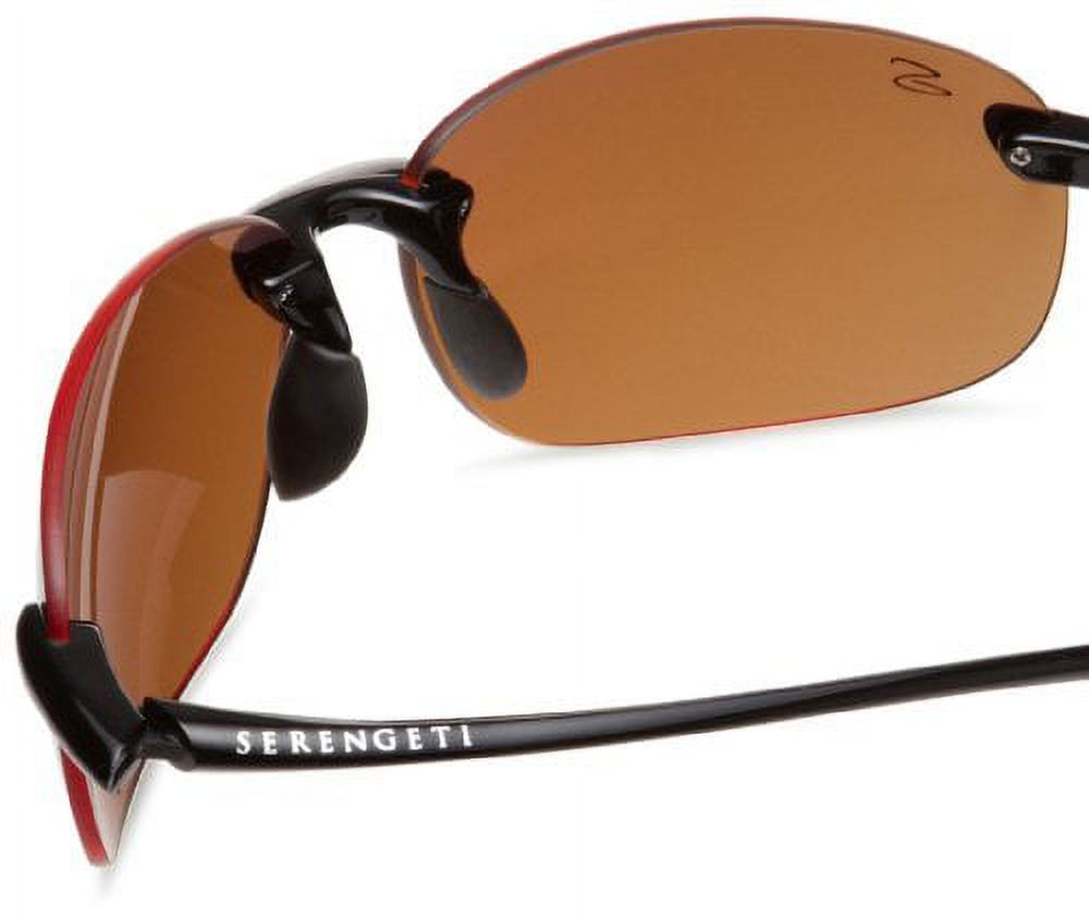 Serengeti Nuvino Sunglasses Shiny, Black/Polarized Drivers, 7317 - image 5 of 7