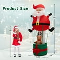 thumbnail image 2 of Gymax 8FT Inflatable Santa Claus & Reindeer Christmas Decoration w/ LED Lights, 2 of 10