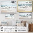 thumbnail image 4 of Designart "Beach Simplicity Landscape III" Nautical & Beach Floater Framed Wall Art Print, 4 of 7