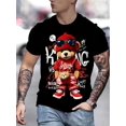 thumbnail image 1 of Men'S Novelty T-Shirt with 3D Digital Printing, Short-Sleeved., 1 of 5