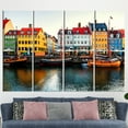 thumbnail image 3 of Denmark Nyhavn View, Canvas Printed Canvas, Wall Art, Large Canvas, Copenhagen Canvas Print, Copenhagen Landscape Poster, Cityscape Canvas, Canvas Wall Decor - Natural Framed, 3 of 9