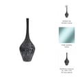 thumbnail image 5 of Elegant Patterned Glass Bottle Vase for Living Room Decor - Decorative Home Decor Accent for Flowers, Bedroom, or Office Styling - Contemporary House Vase Perfect for Table Centerpiece - 21", Gray, 5 of 11