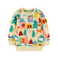 thumbnail image 1 of Sudadera de manga larga con capucha para niños, ropa de Halloween para bebés, murciélagos de calabaza, traje de vacaciones, 2-7T, 1 of 4