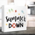 thumbnail image 5 of Zomyto 5"x5" Cute Summer Life Wood Block Signs,Summer Down Wooden Box Sign,Lake Life Farmhouse Sign Decor, 5 of 8
