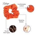 thumbnail image 4 of Motique Accessories Jumbo Cotton Scrunchie Hair Tie - Orange, 4 of 5