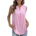 thumbnail image 2 of QINCAO Womens Tank Tops V Neck Sleeveless Casual Basic Womens Summer Tops Tunic Blouses,S(4-6), 2 of 8