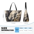 thumbnail image 3 of Kuqiui Graceful Snow Leopard Print Beach Pool Bags Tote for Women Ladies Large Gym Tote Carry On Bag for Weekender Travel Waterproof, 3 of 6