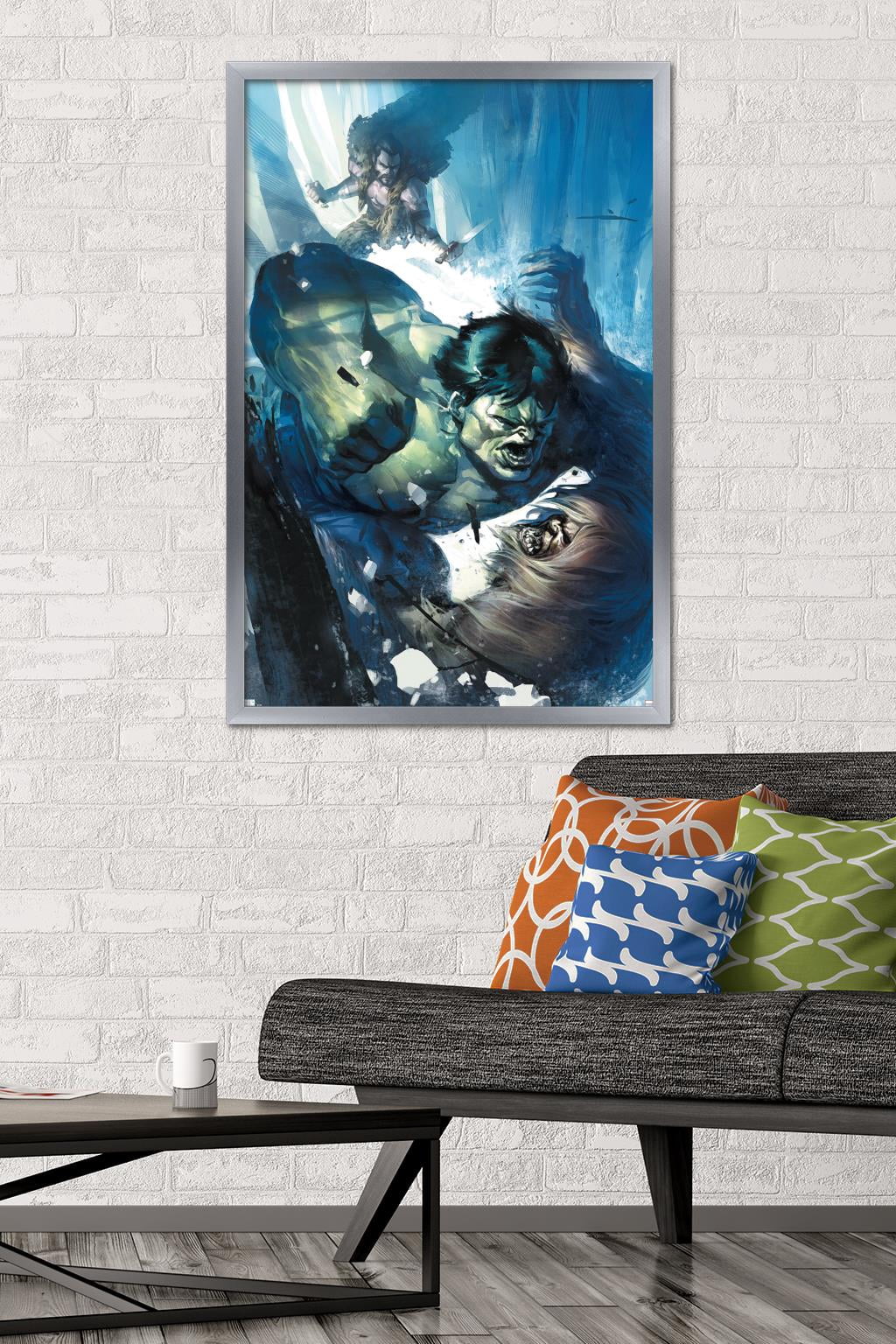 Marvel Kraven The Hunter - Incredible Hulk #11 Wall Poster, 22.375" x 34" Framed