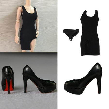 

1/6 Scale Side Split High Heel Shoes for 12 inch Kumik