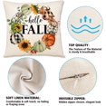 thumbnail image 5 of Fall Pillow Covers 18x18 Set of 4 Farmhouse Decor Thanksgiving Decorations for Home Pumpkin Outdoor Decorative Throw Pillow Covers for Couch, 5 of 6
