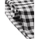 thumbnail image 5 of Camisa A cuadros con Volantes Allegra K de manga corta con cuello Peter Pan para Mujer Azul M, 5 of 5