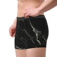 thumbnail image 4 of Junzan Black Marble Texture Abstract Mens Underwear Boxer Briefs For Men’s - Small, 4 of 9