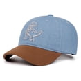 thumbnail image 2 of CYRBOKO Cotton, Outdoor Adjustable Breathable Cotton Baseball Caps for Kids Light Blue Size 2-6 T, 2 of 6