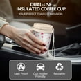 thumbnail image 5 of 18oz Double Drinking Coffee Mug – Vacuum Insulated Stainless Steel Travel Cup with Leakproof Lid, 316 Steel Thermos Tumbler for Hot & Cold Beverages, 5 of 7