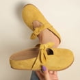 thumbnail image 2 of Bow Knot Mary Jane Mules, Slip On Closed Toe Shoes, Casual Comfort Footwear (Women's), 2 of 6