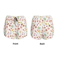 thumbnail image 3 of Fuzoiu Dessert Print Women's Athletic Shorts, Double-Layer Running Shorts with Pocket,Women's Workout Shorts for Yoga, Gym, and Workouts-Large, 3 of 7