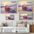 thumbnail image 4 of Designart "Coastal Treasures Sunset Seashell Collection III" Coastal Framed Wall Art - Coastal Blue Coastal Beach Living Room Framed Canvas Art, 4 of 6