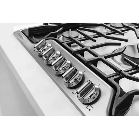 Frigidaire - Gallery 30" Built-In Gas Cooktop - Stainless Steel/Matte Black