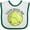 White and Green, variant on Inktastic Future Tennis Star- Cute Tennis Ball Boys or Girls Baby Bib