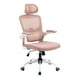 thumbnail image 1 of Silla de Oficina Ergonómica con Reposacabezas y Reposabrazos, Color Rosa HOMEMAKE FURNITURE Moderno, 1 of 5