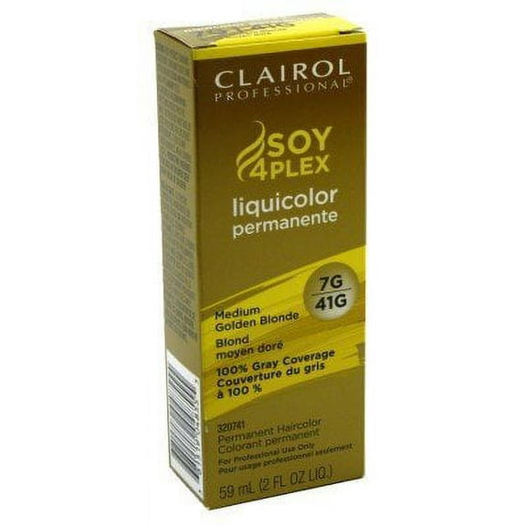 Clairol Professional Liquicolor Perm 7G/41G Medium Golden Blonde 2oz by Clairol