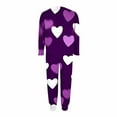 thumbnail image 4 of Mifsaly Plus Size Pajamas for Women Set Valentine Pajama Heart Print Oversized Sleepwear Cozy Sleep Pant Dressy Casual Pjs Homewear Spring Summer Matching Outfit 2026 XXXXL, 4 of 6