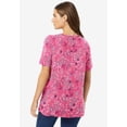 thumbnail image 2 of Woman Within Plus Size Perfect Printed Short-Sleeve Crewneck Tee, 2 of 6