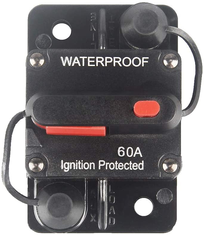 2pcs 20 Amp Car Automotive Marine Boat Audio Circuit Breaker with Manual Reset Waterproof 