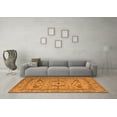 thumbnail image 3 of Ahgly Company Indoor Square Oriental Orange Industrial Area Rugs, 3' Square, 3 of 4