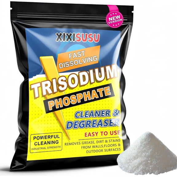 Strength Trisodium Phosphate-Based Cleaner & Degreaser | Heavy-Duty Formula for Pre-Paint Cleaning, Walls, Floors & Decks | Cuts Grease, Soot & Stains | 16 Ounce