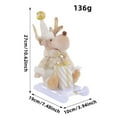 thumbnail image 4 of Christmas Elk Doll Window Scene Decoration Doll - Festive Plush Toy for Home and Store Display - Holiday Decor and Gift Idea, 4 of 7