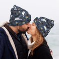 thumbnail image 5 of Lsque Halloween A Pattern Knitted Beanie, Unisex Winter Hat, Knit Hat Winter Beanies Thick Fisherman Beanies Cuffed Plain Skull Caps, 5 of 6