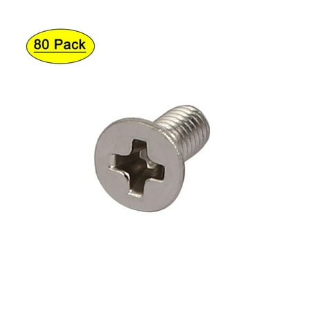 

M2.5x6mm 316 Stainless Steel Socket Flat Head Machine Screws 80pcs