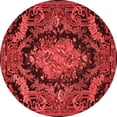 thumbnail image 1 of Ahgly Company Indoor Round Medallion Red French Area Rugs, 6' Round, 1 of 4