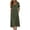 Army Green, variant on Womens V Neck Summer Dress, Short Sleeve A-Line Knee Length Casual Dress with Pockets Black,S