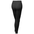 thumbnail image 2 of FashionOutfit Women's Basic Solid Full Length Yoga Pants, 2 of 3