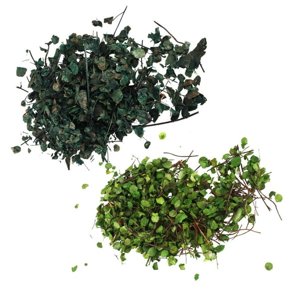 Realistic Miniature Leaves Simulation Leaves for DIY Model Railway Fairy Garden Diorama Scenery, Pack of 2