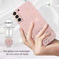 thumbnail image 2 of Compatible with Samsung Galaxy S21 FE 5g Case Clear Glitter Silicone, Phone Case for Samsung S21 FE Case Glitter Sparkle Pink Shockproof Thin Cover (Pink), 2 of 14