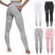 thumbnail image 3 of Sonducket Pantalones de cintura alta con estampado para correr, mallas de ejercicio, adelgazantes, transpirables, para viajar, hasta el tobillo, Prendas para la parte inferior del cuerpo Gris METRO, 3 of 6