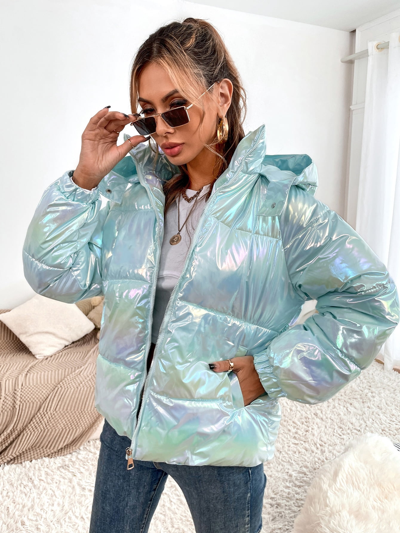 Hooded Puffer Coat 40111202W49216 