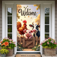 thumbnail image 6 of Cartoon Animals Welcome Banner Barnyard Fence Cute Pig for Farmers Market Kids Party Decor Family Gatherings Events, 6 of 9