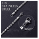 thumbnail image 2 of 2pz Pulsera Y Collar Torsal Acero Inoxidable Hombre Plata, 2 of 5