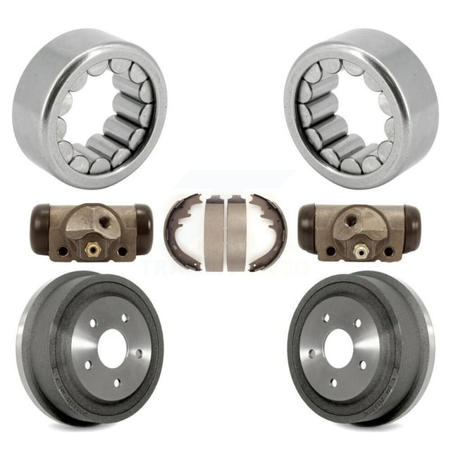 Transit Auto Ensemble de Cylindres de Roue Arrière et de Roulements de Tambour et de Chaussures (7 Pcs) pour Voiture 2000-2001 Dodge Ram 1500 avec Essieu Robuste K7D-101005