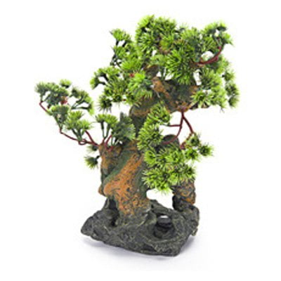 Penn Plax Bonsai Tree on Rocks Aquarium Decor - Style 2