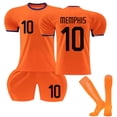 thumbnail image 2 of 2425Netherlands Home Football Jerseys Shorts And Socks Set New Season Shorts And Socks Adult And Children Size Set Three-piece Sets "11" Adult L #016B, 2 of 6